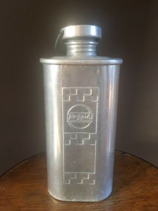Vintage Aluminium Regaid Water Bottle Miners Army Flask C1940 