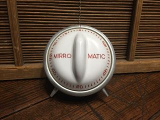 Vintage Mirro - Matic Minute Minder - 1 Hr Kitchen Timer - Aluminum