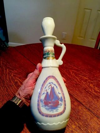 57 Yr Old Decanter Style Gilbey’s Scotch Whiskey Bottle.  1963.