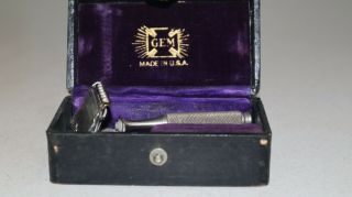 Vintage Gem 1902 Safety Razor With Case Rare Over 100 Years Old