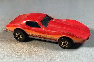 Vintage Hot Wheels Corvette Stingray Car 1980 Mattel Hong Kong