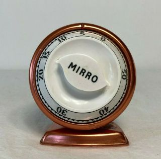 Vintage Robert Shaw Lux Mirro Copper Kitchen Timer Mid Century