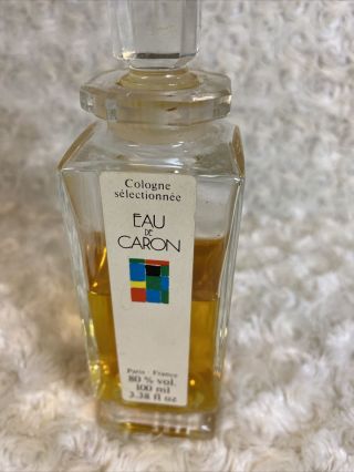 Vintage Parfums Caron Paris Fluers De Rocaille Eau De Cologne 3.  38 fl.  oz BinZ8 3