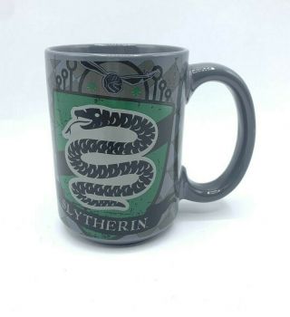 Harry Potter Cup Mug 15oz Ceramic Slytherin Gray Green Zak Designs Malfoy Snake