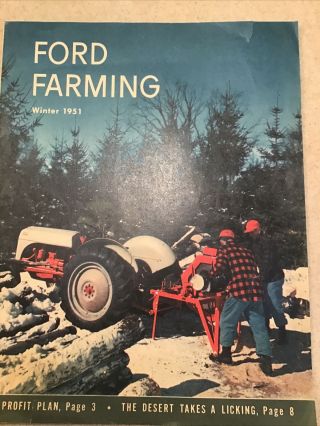 Ford Farming Brochure Winter 1951 16 Pages