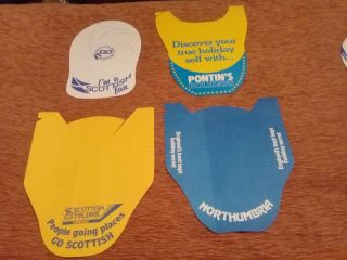4 1980s Advertising Paper Hats For Holiday Companies And Destinations