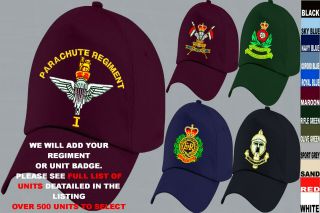 Units R To R Army Royal Navy Air Force Marines Raf Regiment Baseball Cap Hat