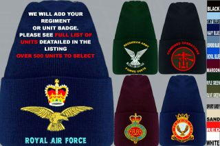 UNITS 1 TO A ARMY ROYAL NAVY AIR FORCE MARINES RAF REGIMENT BASEBALL CAP HAT 3