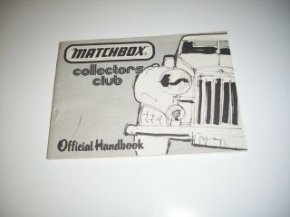 Matchbox 1980 Collector 