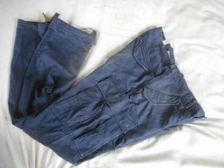 H&m 100 Cotton Sas Gaberdine Windproof Bdu M65 Combat Pants Trousers Navy Blue