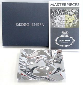 Georg Jensen Masterpieces White Metal Crash Tray/ Trinket Dish 3586853 - M36