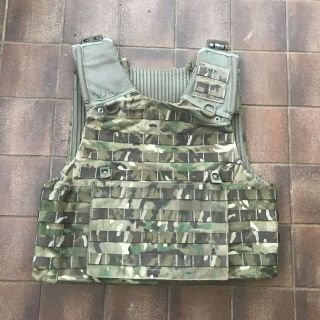 British Army Osprey Mtp Molle Vest Plate Carrier With Ops Panel Size L