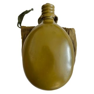 Soviet Ussr Russian Army Military Water Khaki Flask Bottle Belt Case