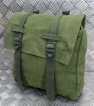 Vintage Military Issue Heavy Duty Canvas Back Pack Pannier Side Bag Cvsl