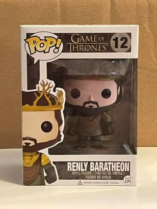 Renly Baratheon Funko Game Of Thrones Pop 12