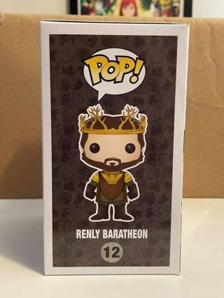 Renly Baratheon Funko Game of Thrones Pop 12 2