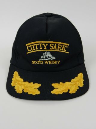 Vintage Cutty Sark Scots Whisky Hat/cap Adjustable Snapback By Re Play