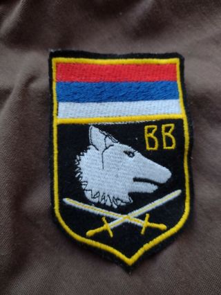 Wolfs from Vucjak Bosnian Serbs special unit patch version with swords 2