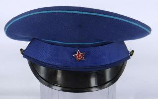 Vintage Russian Soviet Army Peaked Cap Size 59,  Xl,  7 1/4
