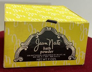 Jean Nate Lanvin Charles Of The Ritz Vintage Boxed Perfumed Bath Powder 9oz Puff