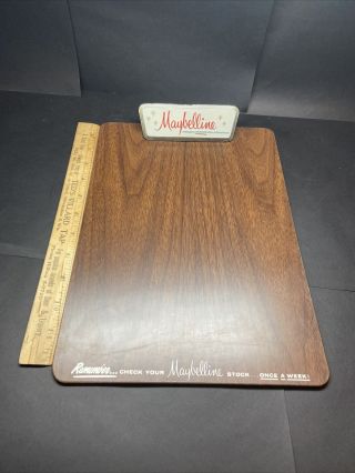 Vintage Advertising Maybelline Eye Cosmetic S Makeup Store Counter Clipboard
