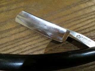 OLD 6/8 FRENCH STRAIGHT RAZOR LE GRELOT HOSPITAL MEDAIL.  D ' OR N°71 THIERS BOXED 2