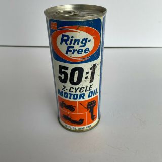 Vintage Macmillan Ring - 50:1 2 Cycle Motorcycle Oil Can - Pint - Full