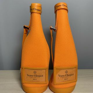 2x Champagne Veuve Clicquot Brut Insulated Orange Bottle Bag Ice Jacket