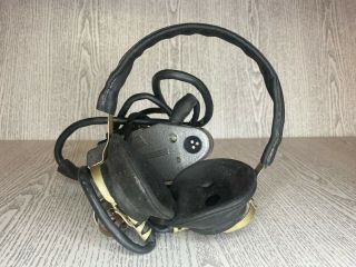 Headphones and microphone from the military radio station of the USSR / VINTAGE 3