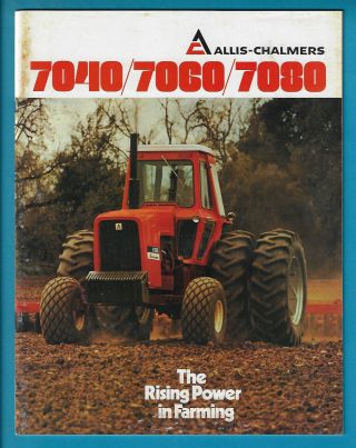 Allis - Chalmers 7040/7060/7080 Tractors 28 Page Brochure Aed 420 - 7605