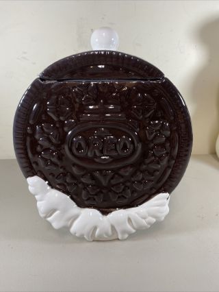 Vintage Houston Harvest Oreo Cookie Jar Oreo Shaped Jar
