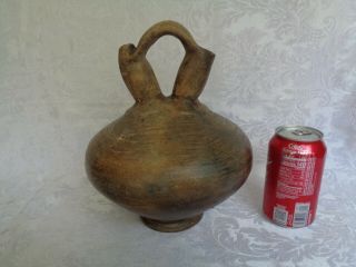 Vtg Stoneware Double Spouted Water Jug