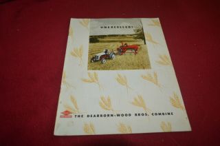 Ford Tractor Wood Brothers Pull Type Combine Dealer Brochure Fcca