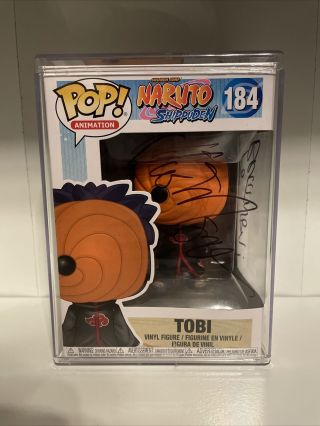 Naruto Shippuden Tobi Signed Funko Pop With Hard Protector