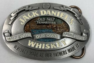 Jack Daniels Old No.  7 Whiskey Made With Our Own Spring Water Belt Buckle