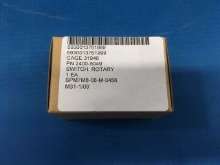 Nos Cole Hersee Rotary Switch,  Model: A3131812,  For Use On:sincgars Equipment
