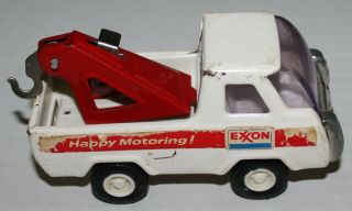 Exxon White Red Buddy L Wrecker Tow Truck Toy Vintage