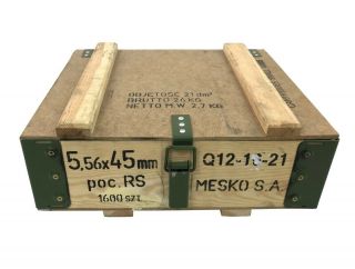 Wooden Ammunition Box From The Polish Army
