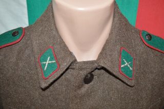 Bulgarian Army Soldier Winter pure Wool Tunic Frieze Uniform sz.  L 1980 ' s made 3