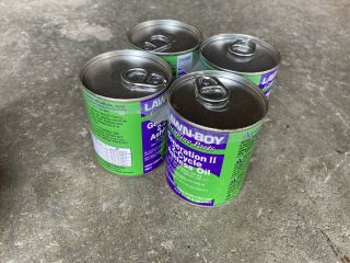 4 - Pack Of Lawn - Boy 2 Cycle Motor Oil Can Chain Saw Outboard Can