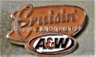 A & W Root Beer Cruisin The Dub Lapel Pin