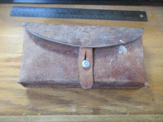 Vintage K Weiss Sattler Erlen Tg Swiss Army Military Leather Ammo Belt Pouch