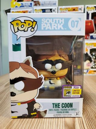 Funko Pop The Coon Sdcc Exclusive Limited Edition Cartman 07 2017 South Park