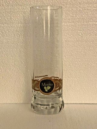 Mojito Clear Glass With Cigar Band 8” Tall