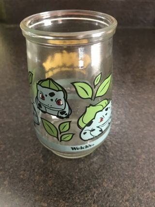 Welchs Pokemon Jelly Jar 1 Bulbasaur Collectible Glass