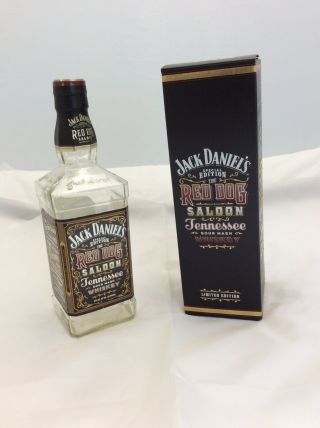 Jack Daniels Red Dog Saloon 750ml Empty Bottle - Rare Special Edition U.  S.