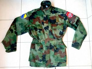 Bosnian Serb Army M93 Camoflage Pattern Jacket Serbia Military Bosnia M89 Blouse