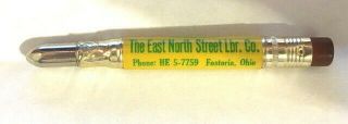 Vintage John Deere Bullet Pencil The E N St.  Lbr.  Co. ,  Fostoria,  Ohio 2