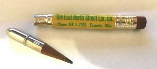 Vintage John Deere Bullet Pencil The E N St.  Lbr.  Co. ,  Fostoria,  Ohio 3
