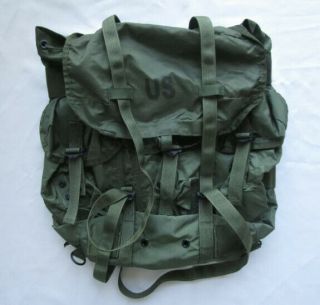 Us Army Military Alice Lc - 2 Medium Combat Field Pack Nylon Rucksack Backpack Grn